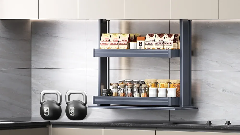 Stable Double-Tier Storage for Everyday Kitchen Supplies