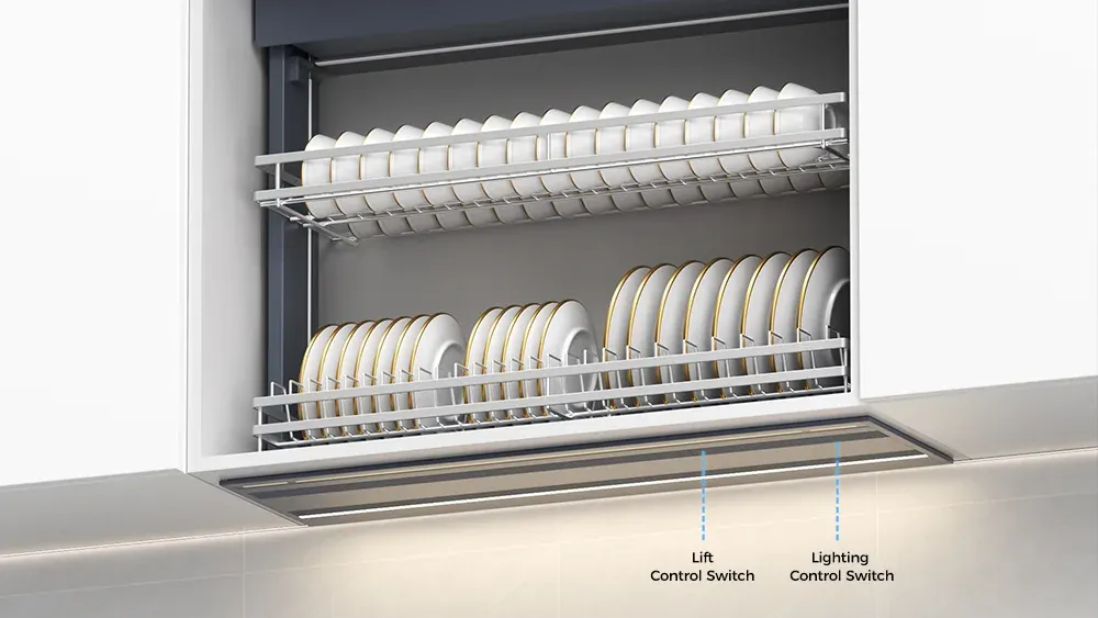 Automatic Side LED Lights Manual Bottom LED Light