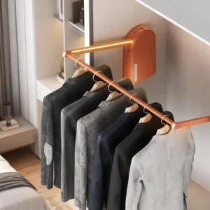 Electric wardrobe lift with four point touch control