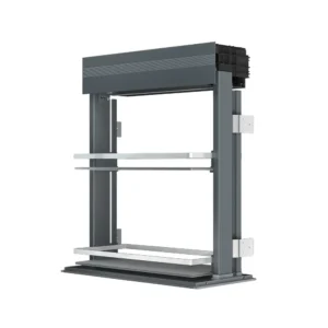 Automatic lift spice rack white product display for kitchen cabinets