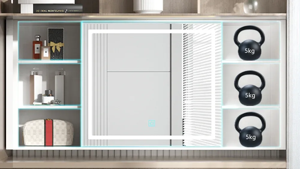Electric lift dressing table smart hidden furniture solution 10