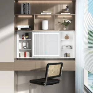 Electric lift dressing table smart hidden furniture solution 2
