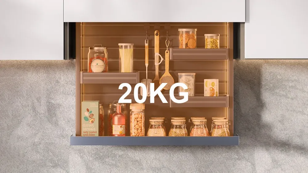 20kg load capacity Kitchen Cabinet Hardware Automated Lifting Rack